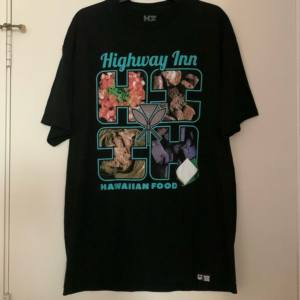 Hawaiis Finest SS Tee collaboration with Famous Hawaiis Highway Inn